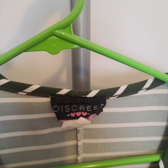 Green striped maxi dress - Picture 2 of 5